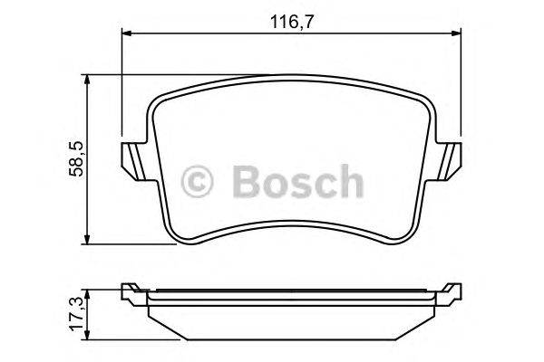 Тормозные колодки BOSCH 0 986 494 254