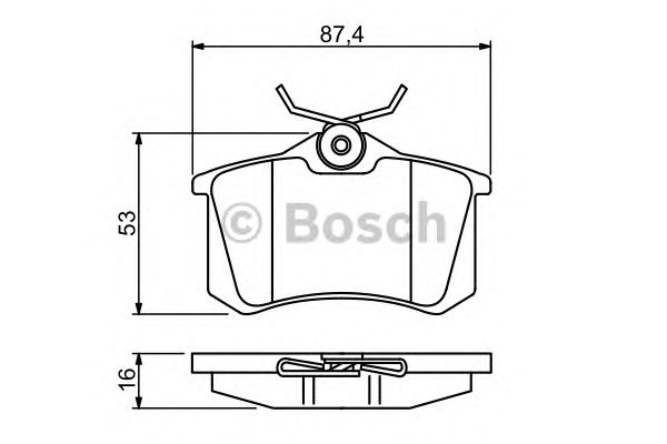 Тормозные колодки BOSCH 0 986 494 387