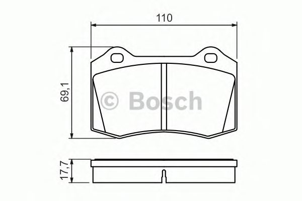 Тормозные колодки BOSCH 0 986 494 486