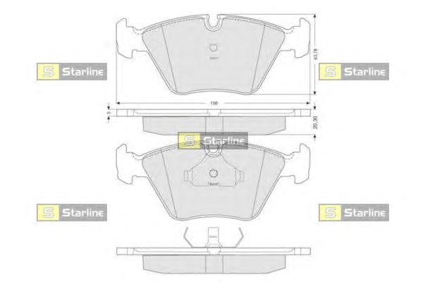 Гальмівні колодки STARLINE BD S091