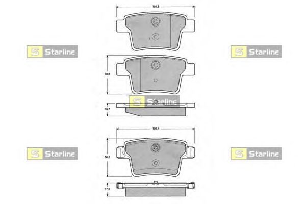 Тормозные колодки STARLINE BD S142
