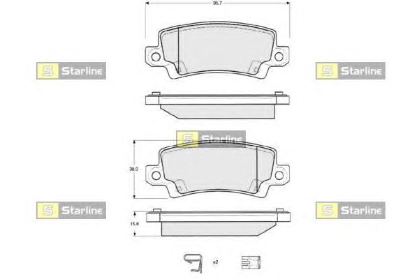 Тормозные колодки STARLINE BD S327