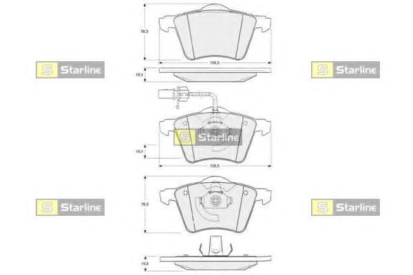Тормозные колодки STARLINE BD S354
