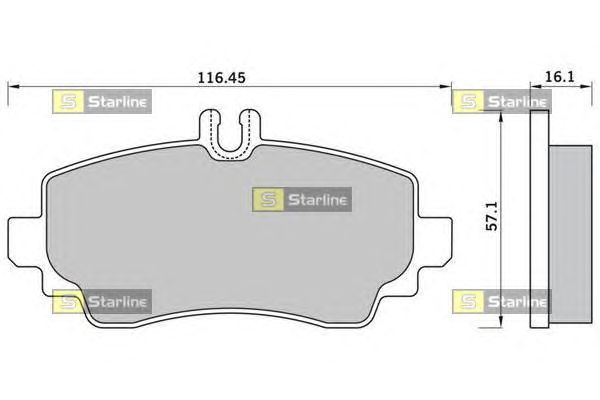 Тормозные колодки STARLINE BD S369