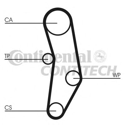 Ремень ГРМ CONTITECH CT580
