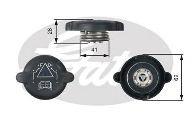 Пробка расширительного бачка GATES RC219