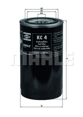 Паливний фільтр KNECHT KC 4