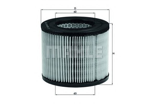 Воздушный фильтр KNECHT LX 162