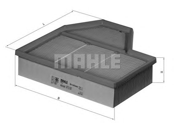Воздушный фильтр KNECHT LX 987