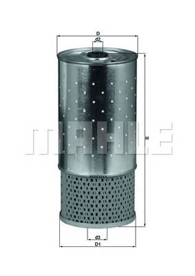 Масляный фильтр KNECHT OX 78D1