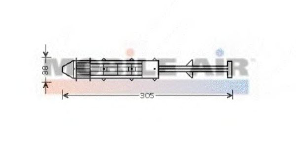 Осушитель кондиционера VAN WEZEL 5800D075