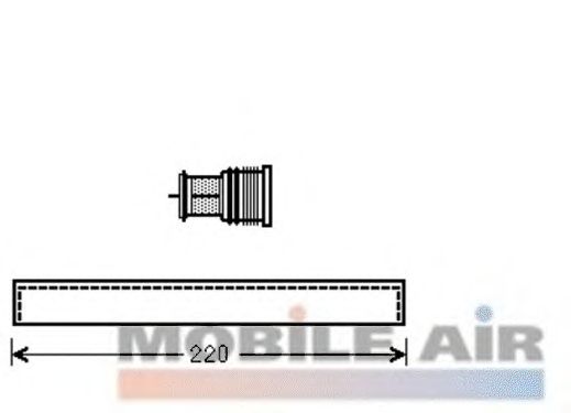 Осушитель кондиционера VAN WEZEL 5800D294