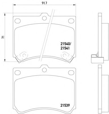 Тормозные колодки TEXTAR 2153901