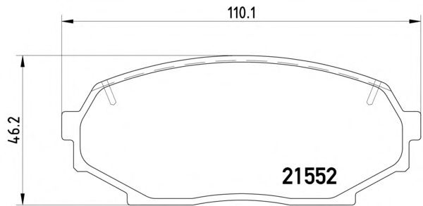 Гальмівні колодки TEXTAR 2155202