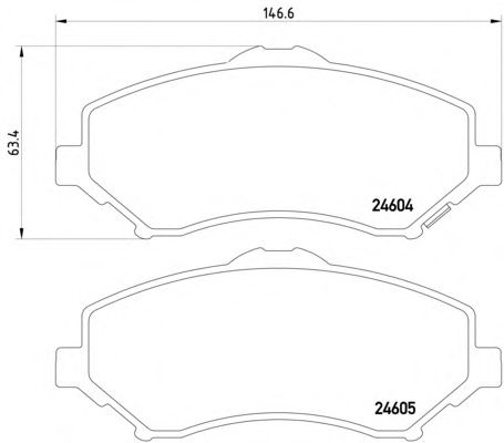 Тормозные колодки TEXTAR 2460402