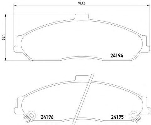 Тормозные колодки TEXTAR 2419401