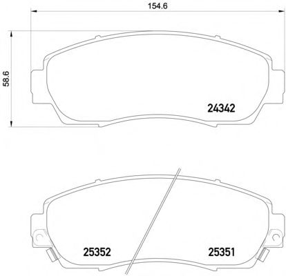 Тормозные колодки TEXTAR 2434201