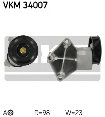 Натяжной ролик поликлинового ремня SKF VKM 34007