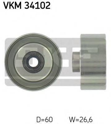 Направляющий / паразитный ролик поликлинового ремня SKF VKM 34102
