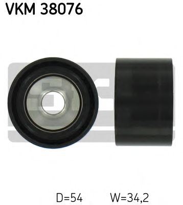 Направляющий / паразитный ролик  поликлинового ремня SKF VKM 38076
