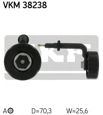 Натяжной ролик поликлинового ремня SKF VKM 38238