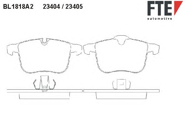 Тормозные колодки FTE BL1818A2