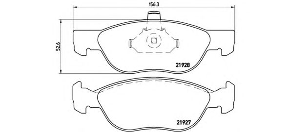 Тормозные колодки BREMBO P 23 081