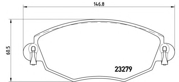 Тормозные колодки BREMBO P 24 060