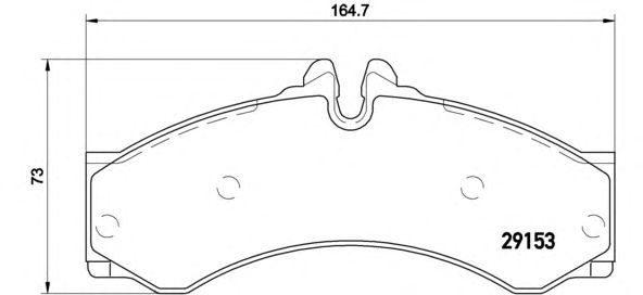 Тормозные колодки BREMBO P 50 028