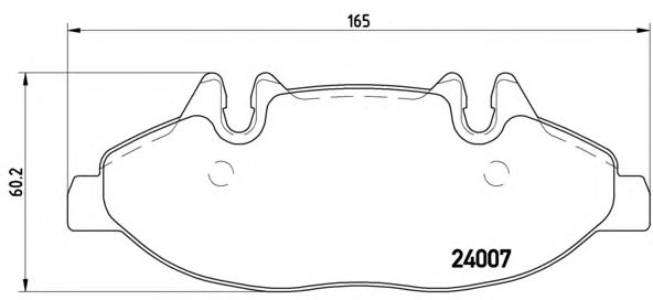 Тормозные колодки BREMBO P 50 050