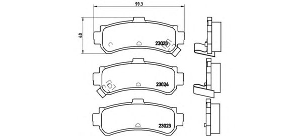 Тормозные колодки BREMBO P 56 035