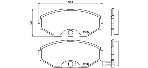 Тормозные колодки BREMBO P 56 045