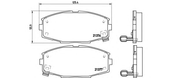 Тормозные колодки BREMBO P 83 020