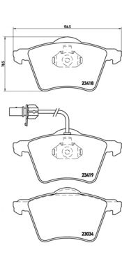 Тормозные колодки BREMBO P 85 062