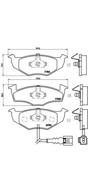 Гальмівні колодки BREMBO P 85 071