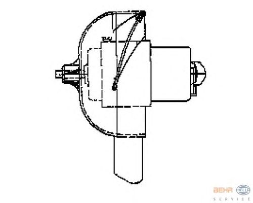 Вентилятор салона HELLA 8EW 009 160-321