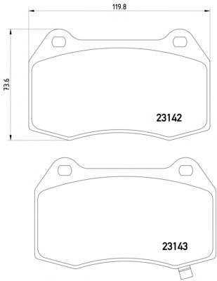 Тормозные колодки MINTEX MDB2341