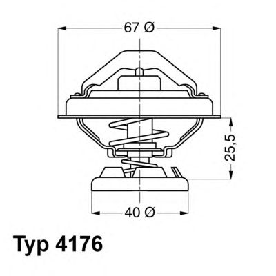 Термостат WAHLER 4176.75D