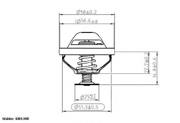 Термостат WAHLER 4489.90D