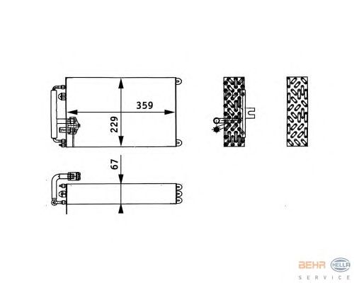 Испаритель кондиционера HELLA 8FV 351 330-141