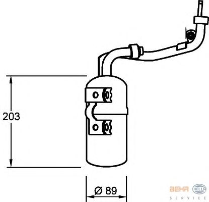 Осушитель кондиционера HELLA 8FT 351 335-061