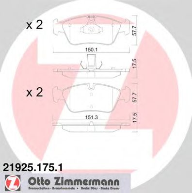 Тормозные колодки ZIMMERMANN 21925.175.1