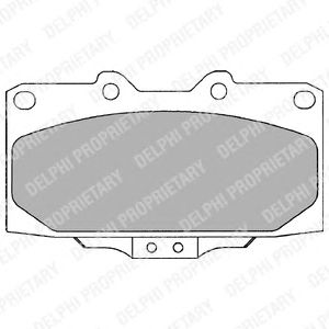 Гальмівні колодки DELPHI LP1020