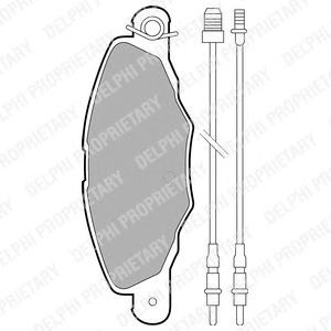 Тормозные колодки DELPHI LP1629