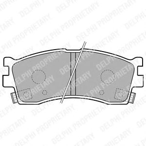 Тормозные колодки DELPHI LP1702