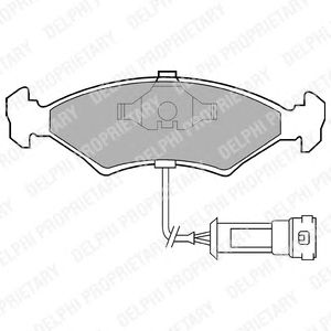 Тормозные колодки DELPHI LP255