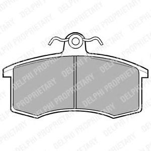 Тормозные колодки DELPHI LP551