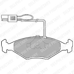 Тормозные колодки DELPHI LP604