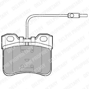 Тормозные колодки DELPHI LP652