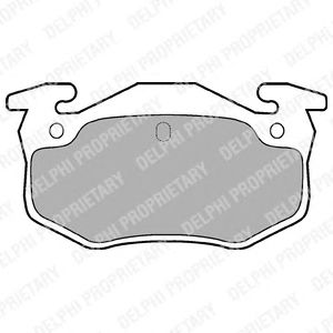 Тормозные колодки DELPHI LP825